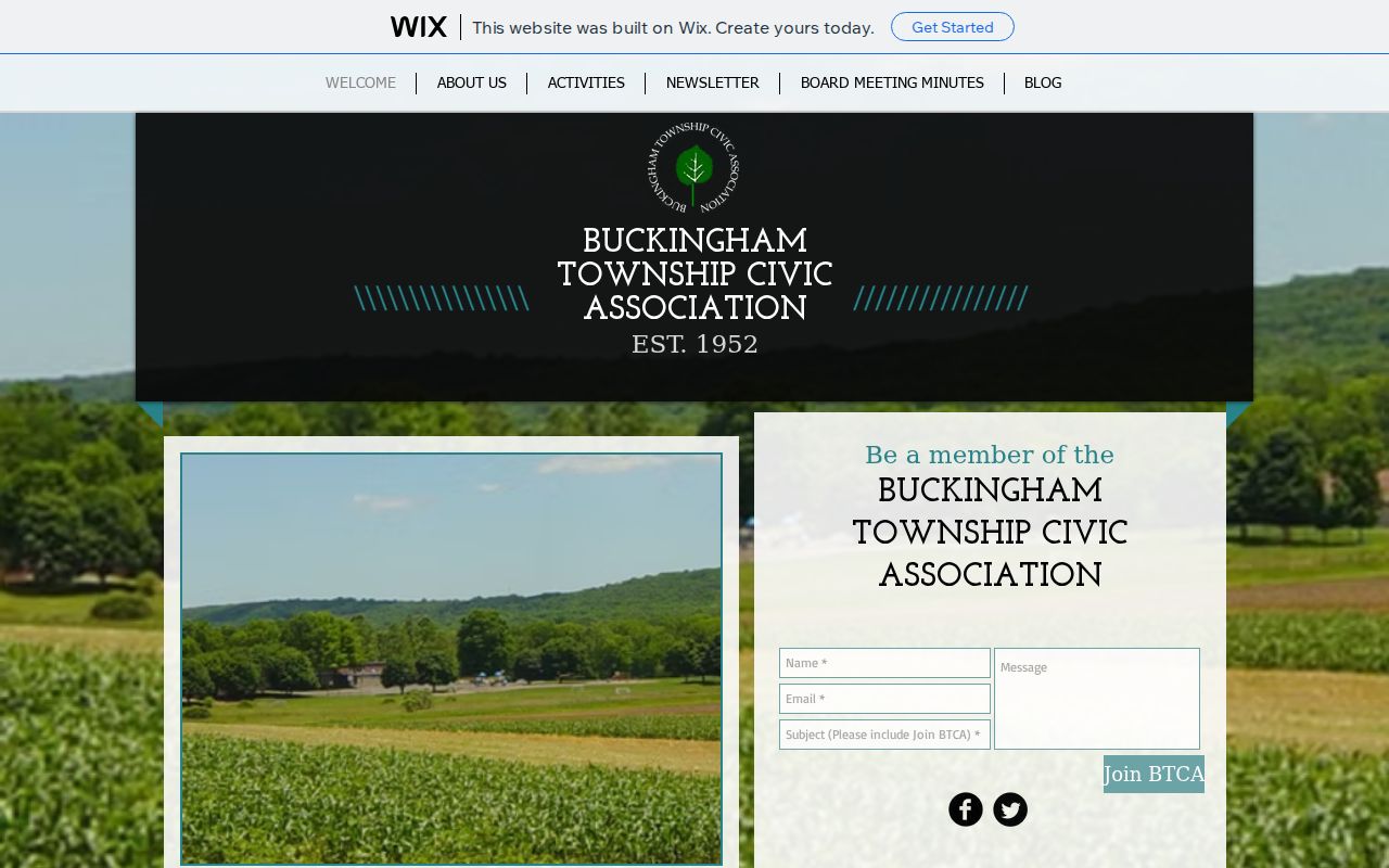 Buckingham Township neighbors civic association contact resource