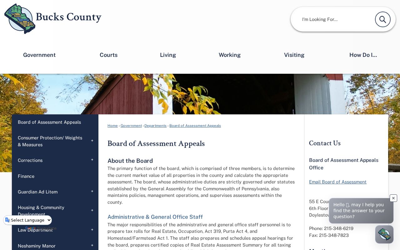 Buckingham Township street directory Bucks County assessment access